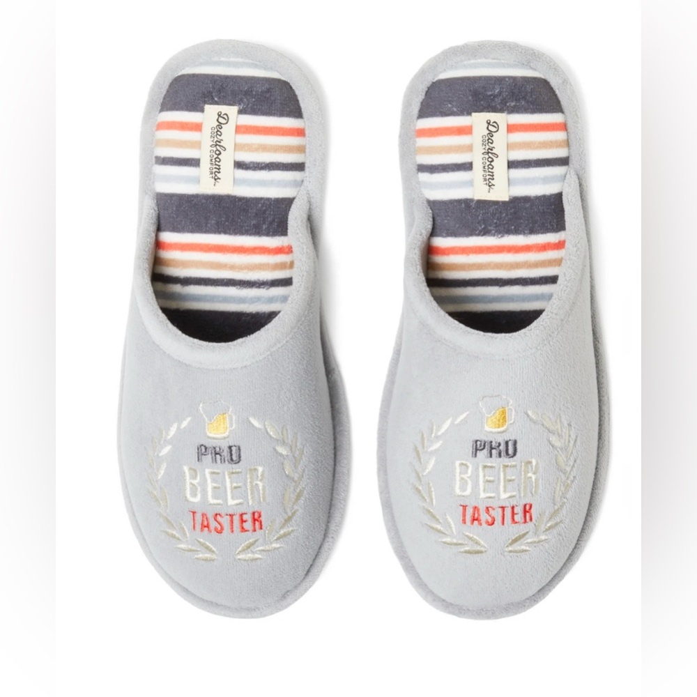 Dearfoams Cozy Comfort Men's Beer Taster Slipper